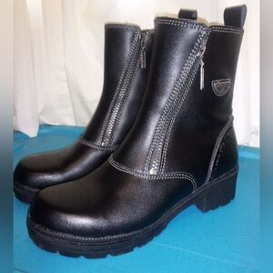 Milwaukee Women's Motorcycle Boots Leather Size 9B